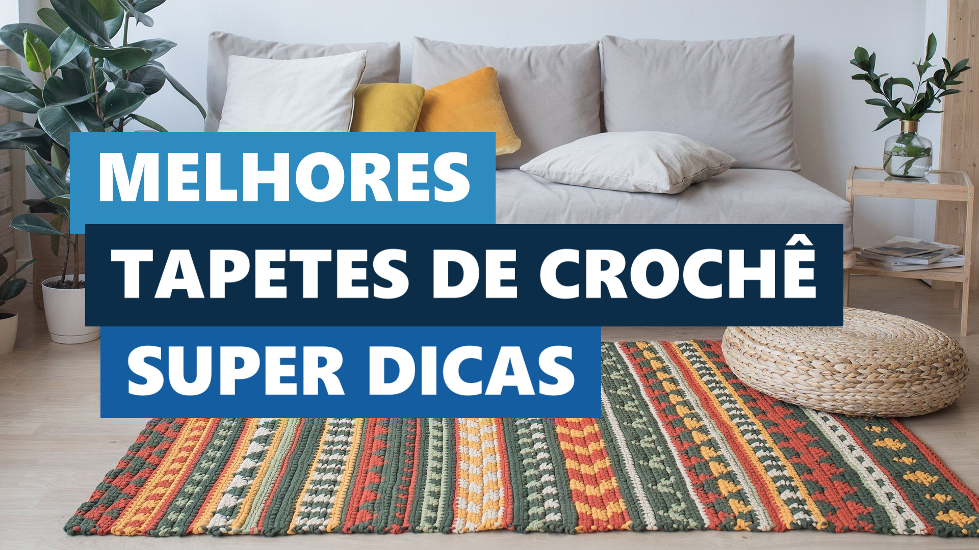 Melhores Ideias Tapetes de Crochê