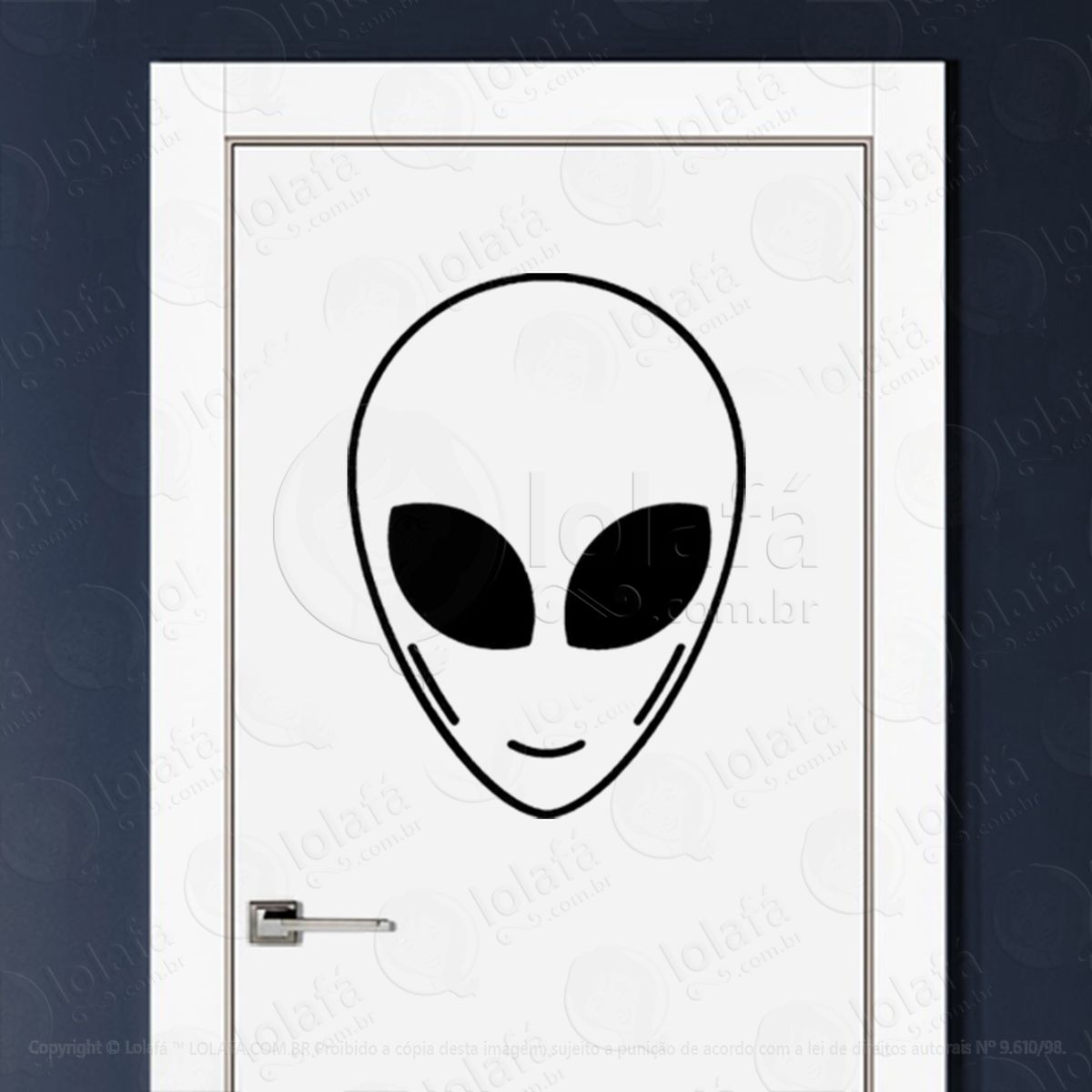 Adesivo de Parede Alien - 40 x 60 cm