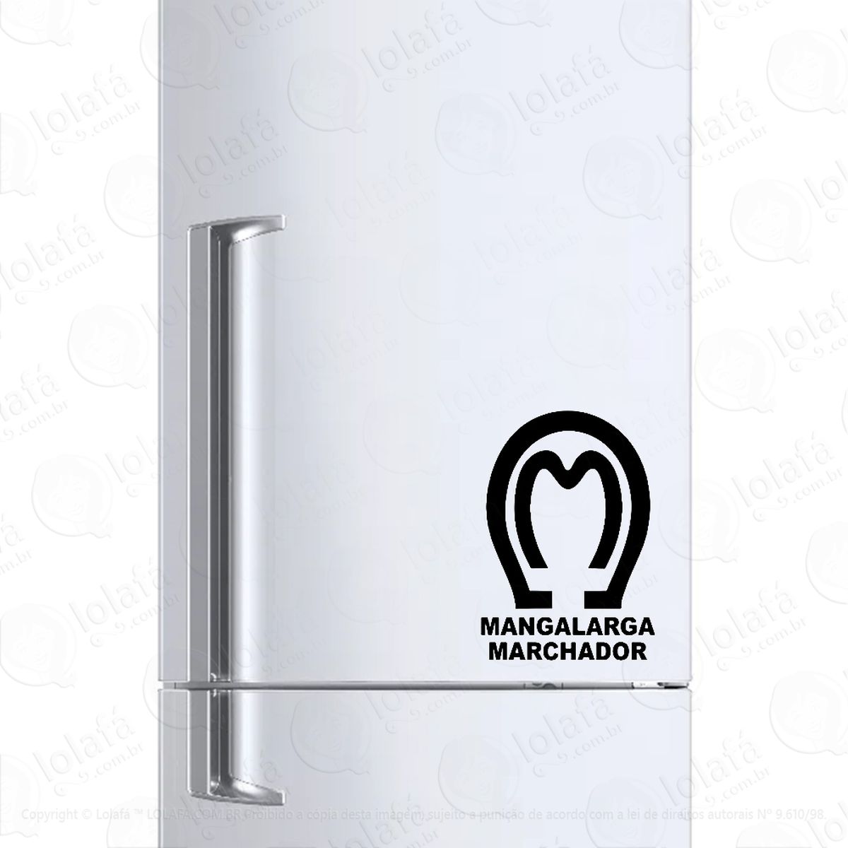 adesivo para geladeira cavalo mangalarga marchador mod:307