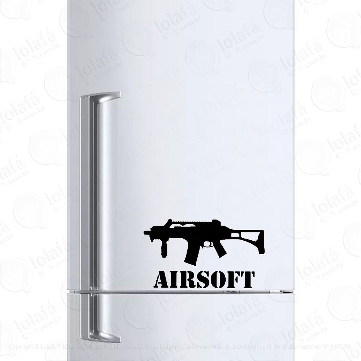 adesivo para geladeira airsoft treinamento esportivo mod:335