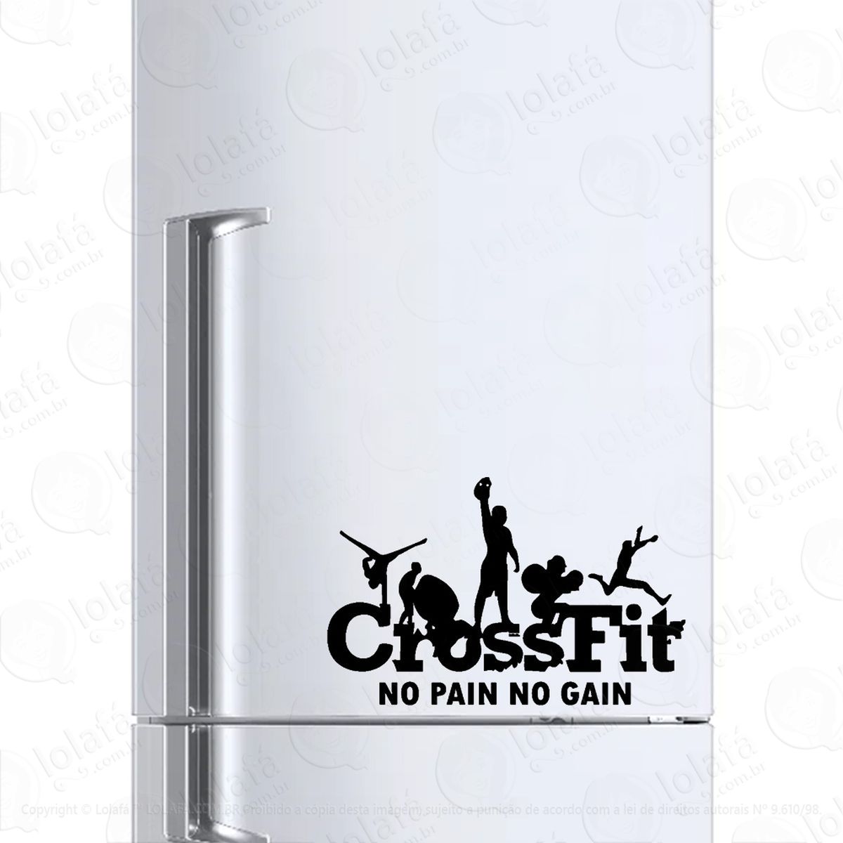 adesivo para geladeira crossfit esporte mod:625