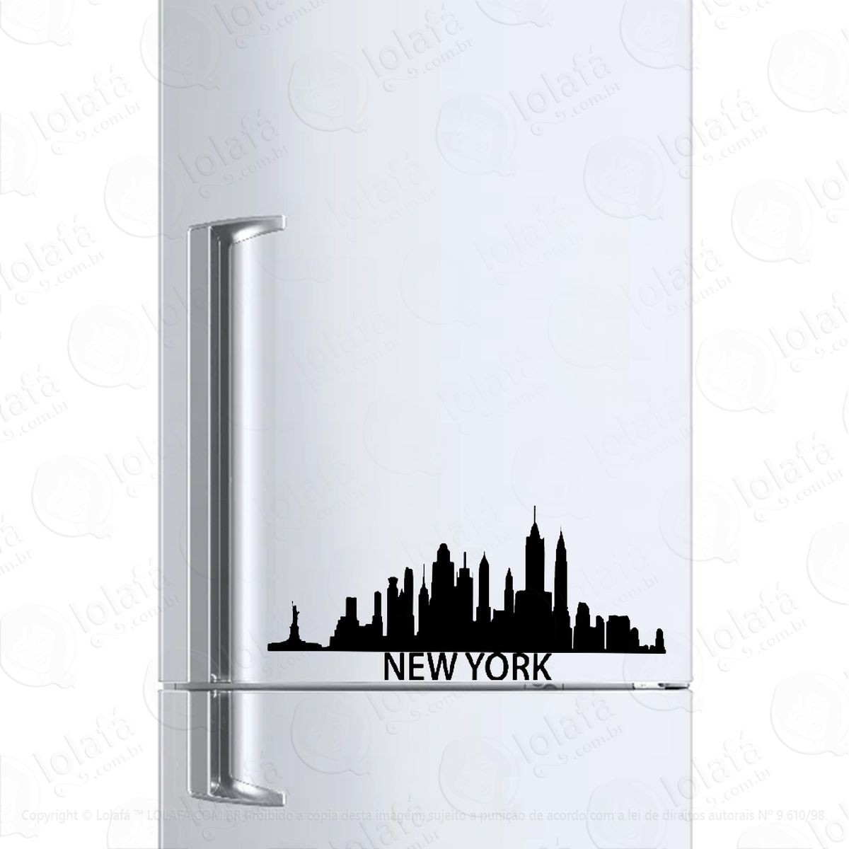 adesivo para geladeira nova york cidade new york usa mod:724