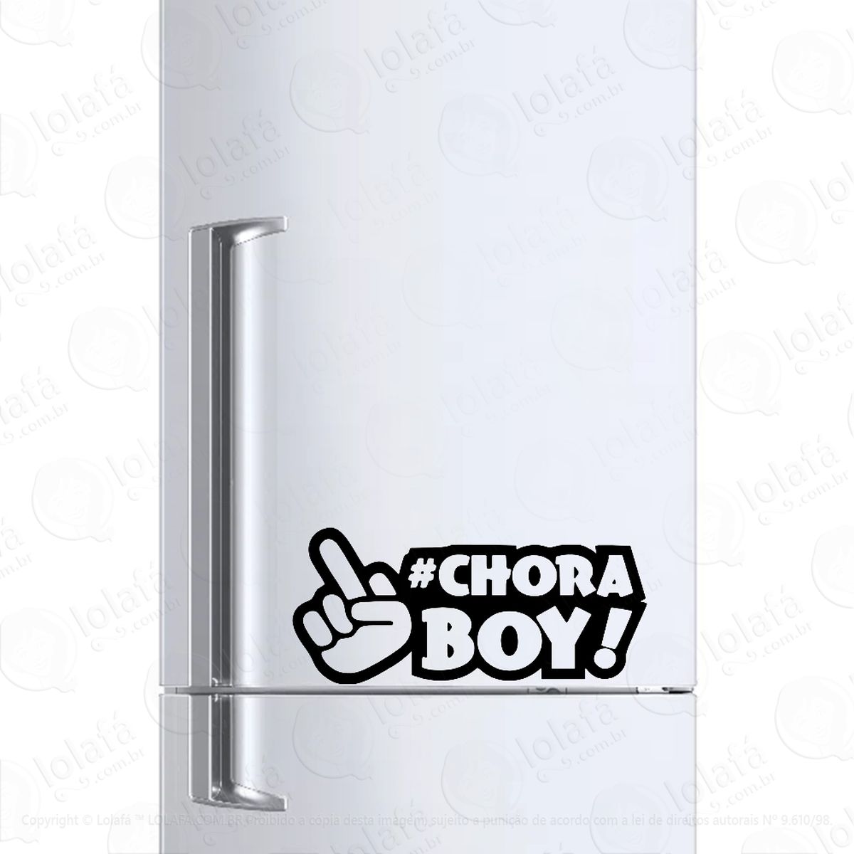 adesivo para geladeira chora boy! choraboy! mod:730