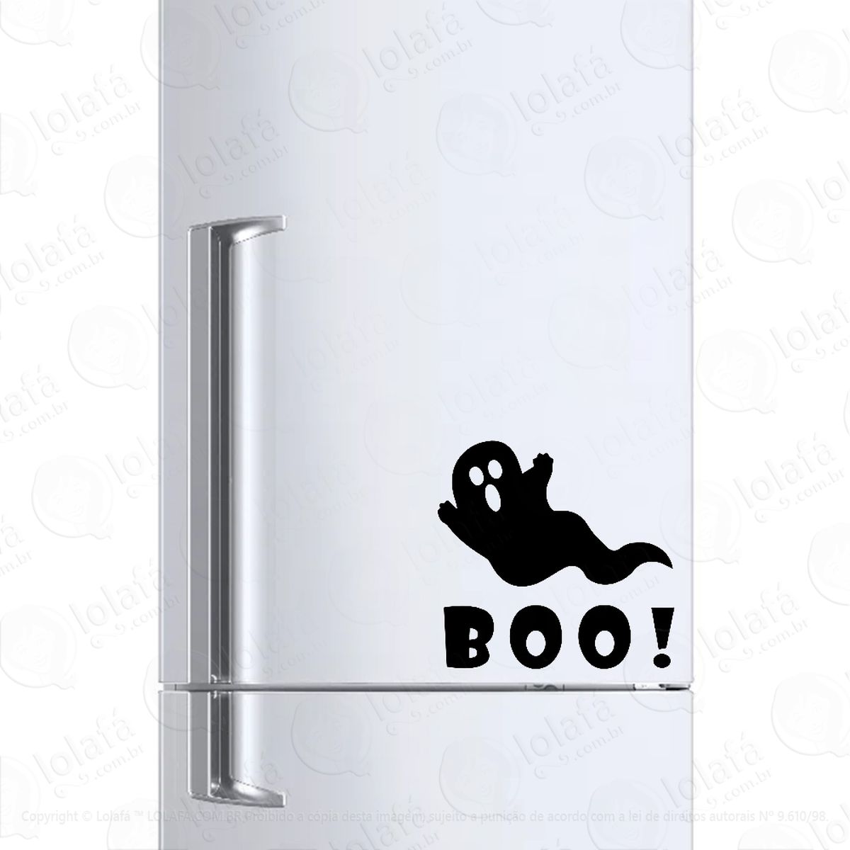 adesivo para geladeira fantasma boo! mod:828