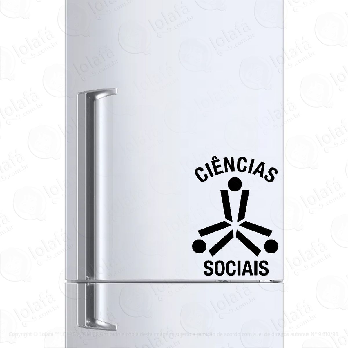 adesivo para geladeira curso ciências sociais mod:838