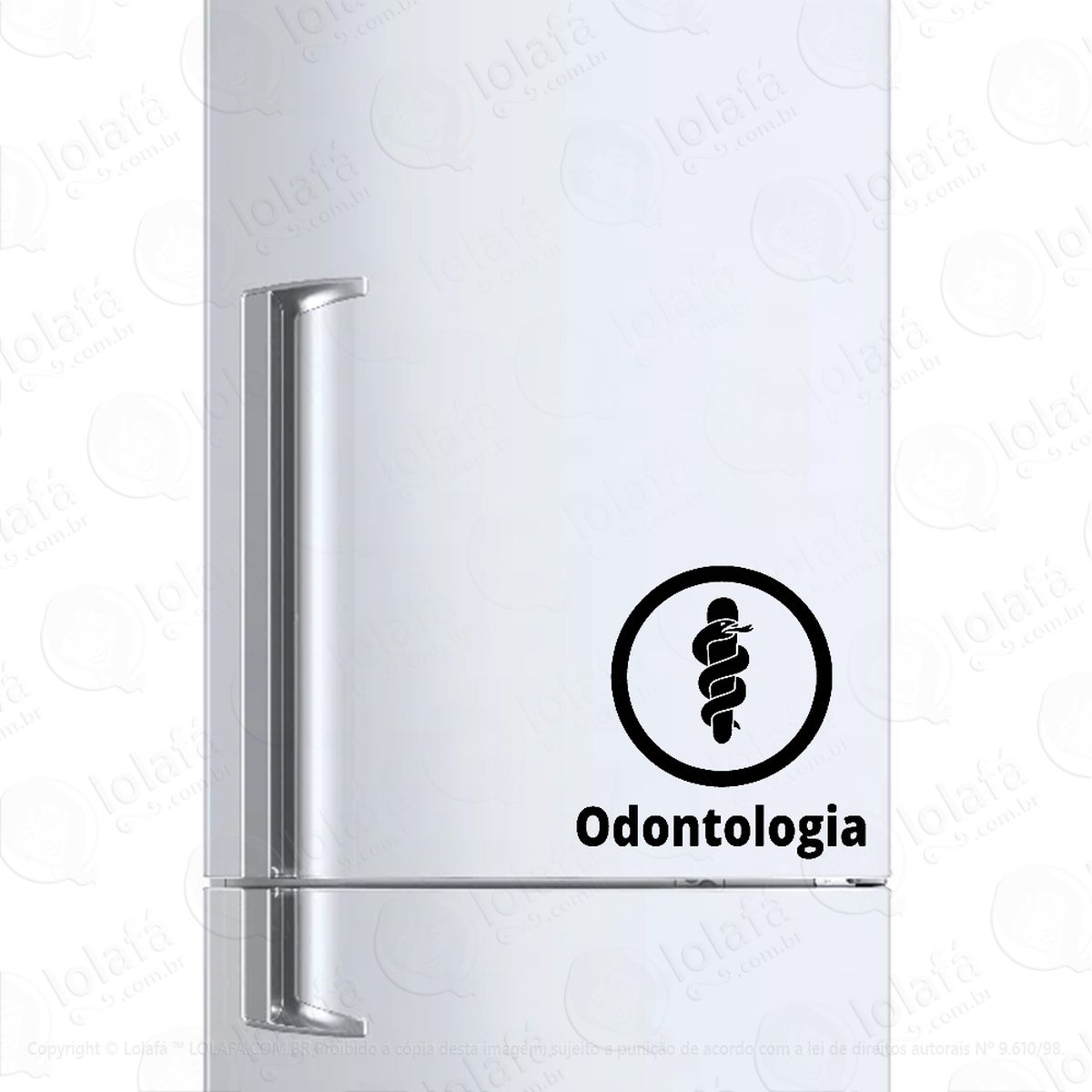 adesivo para geladeira profissões faculdade odontologia mod:886