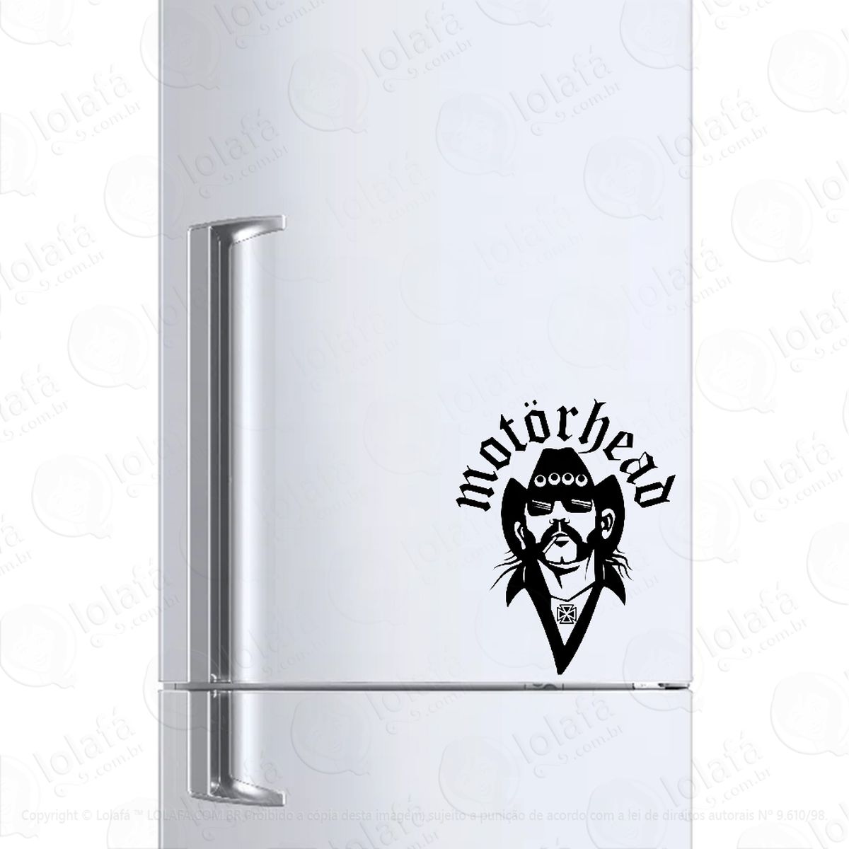 adesivo para geladeira motorhead lemmy mod:1006