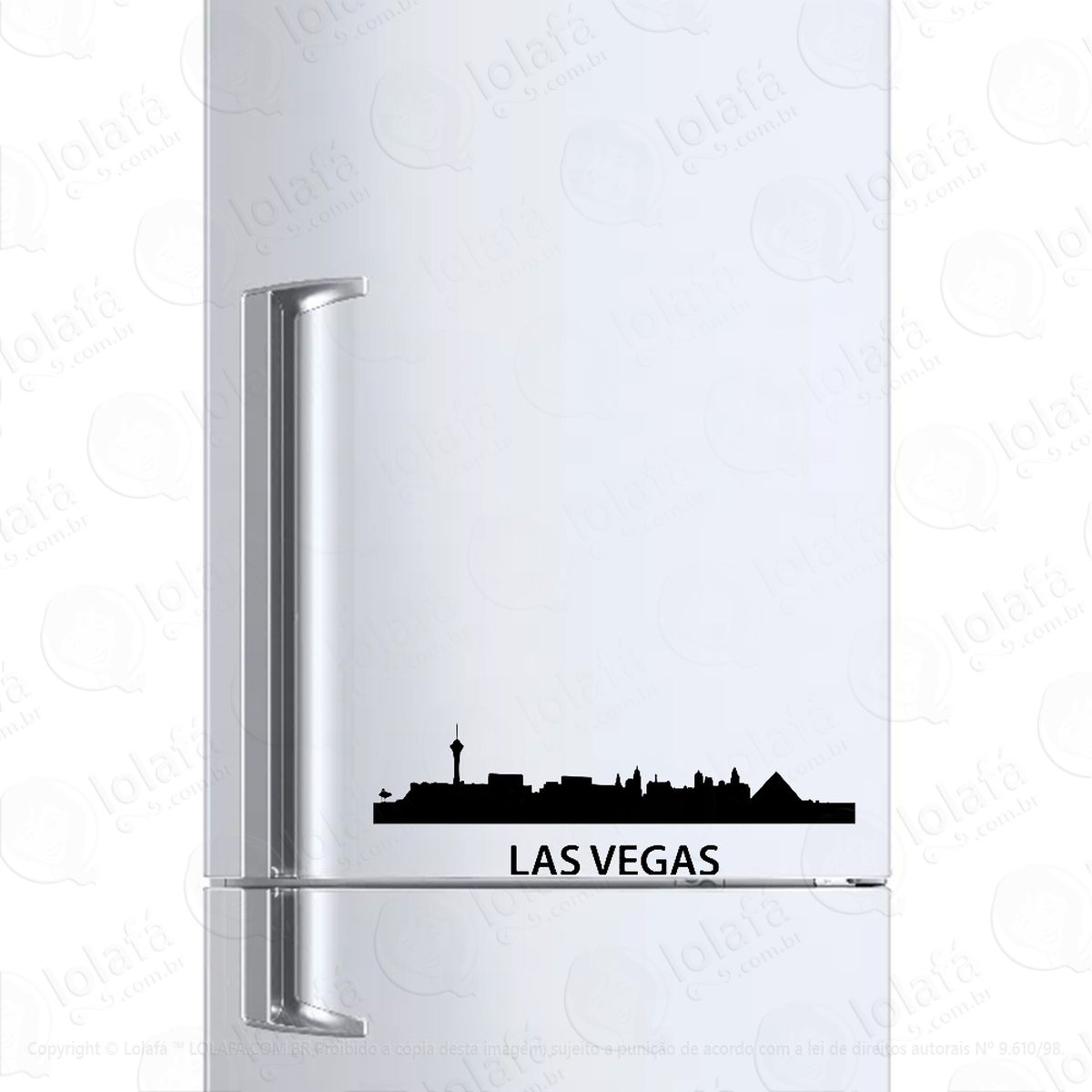 adesivo para geladeira las vegas nevada usa mod:1071