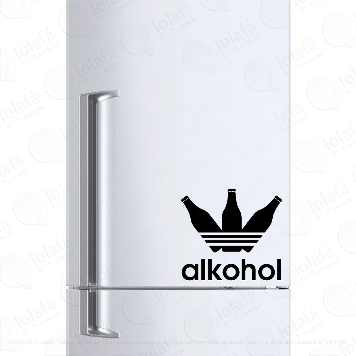 adesivo para geladeira alkohol bebidas e drinks mod:1219