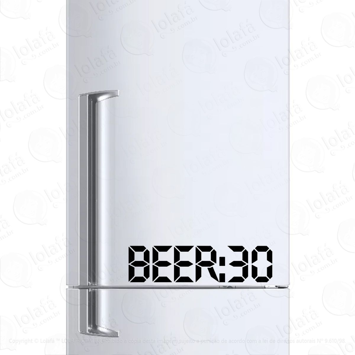 adesivo para geladeira beer time hora cerveja mod:1322