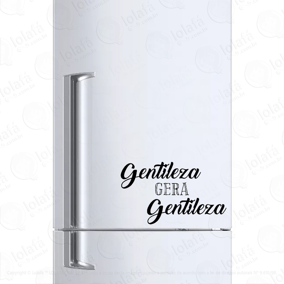 adesivo geladeira frigobar gentileza gera gentileza mod:1377