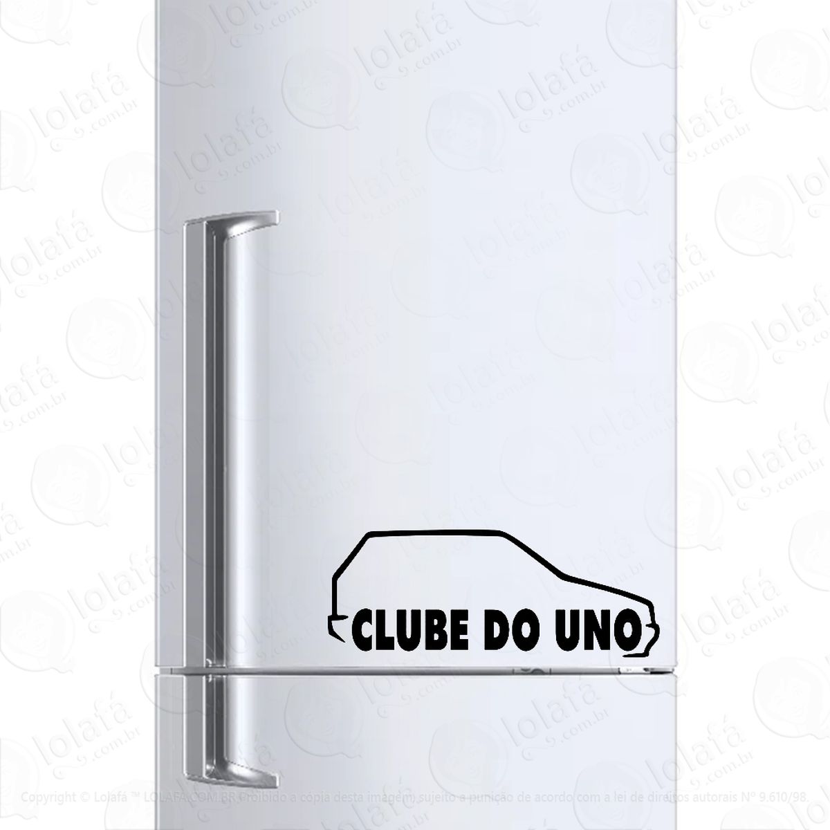 adesivo para geladeira  clube do uno mod:1402