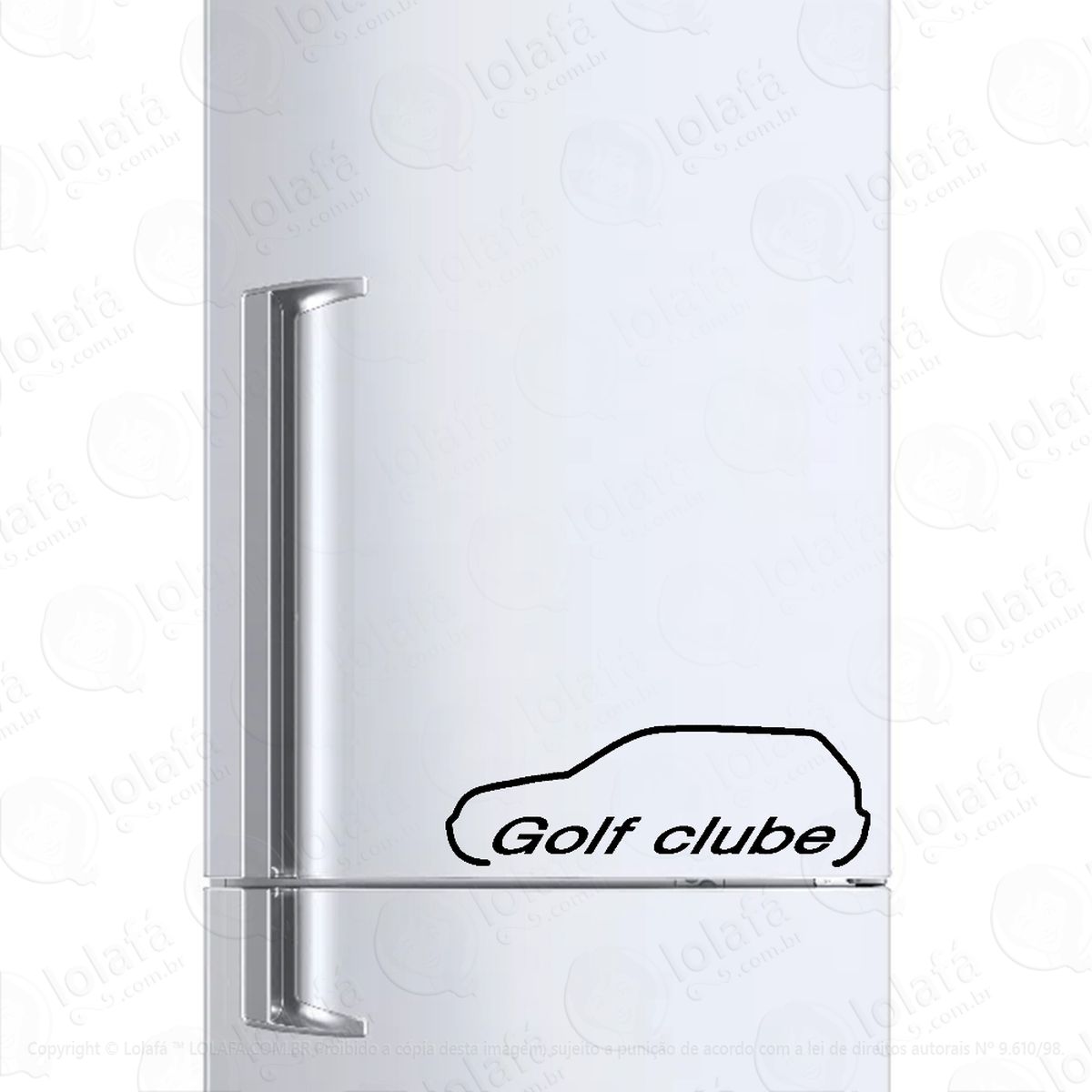 adesivo para geladeira clube do carro golf mod:1423