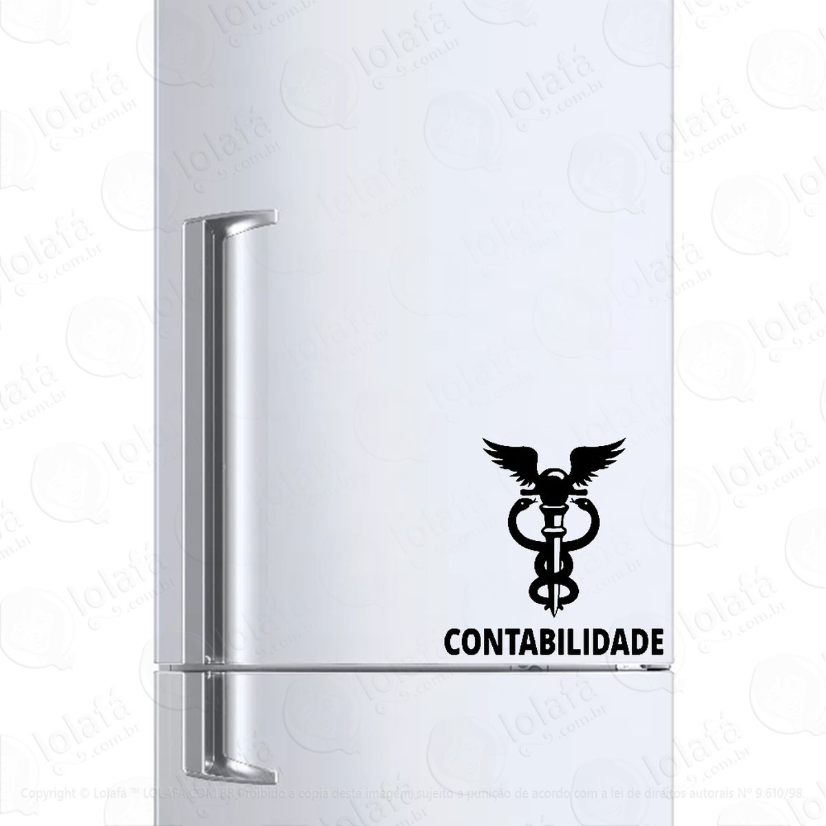 adesivo para geladeira contabilidade cursos faculdade mod:1463