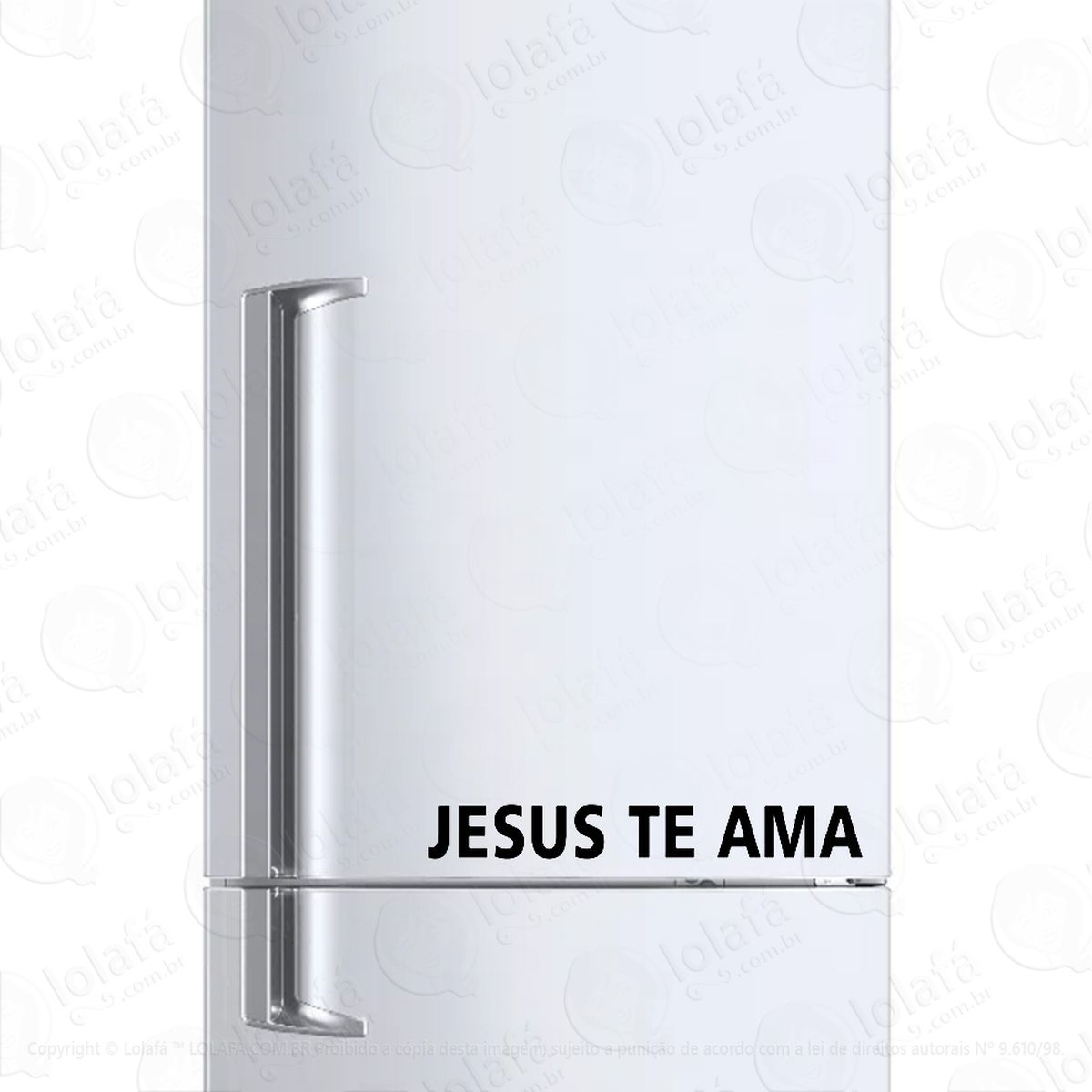 adesivo para geladeira jesus te ama mod:1534