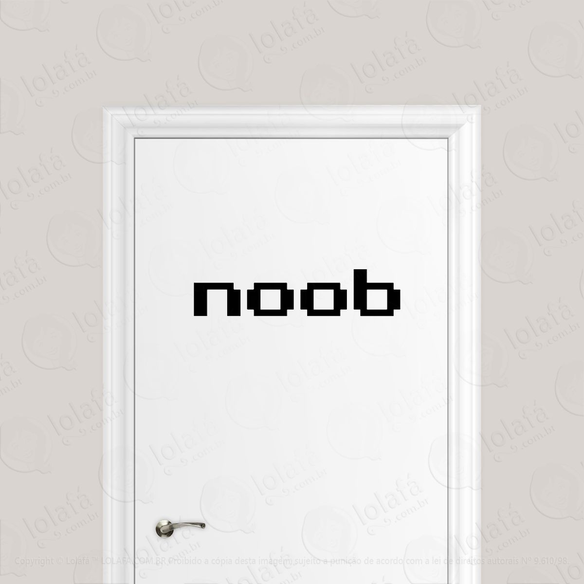 adesivo para porta noob jogador gamer mod:1632