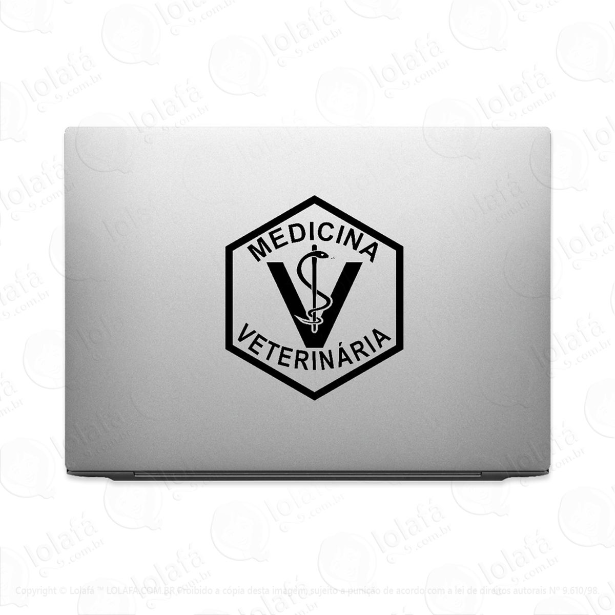 adesivo para notebook medicina veterinária mod:1972