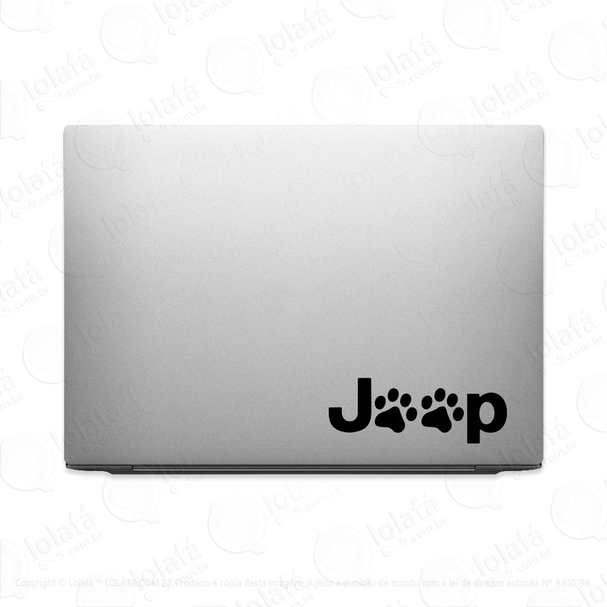 adesivo para notebook jeep patas de gato ou cachorro mod:2010