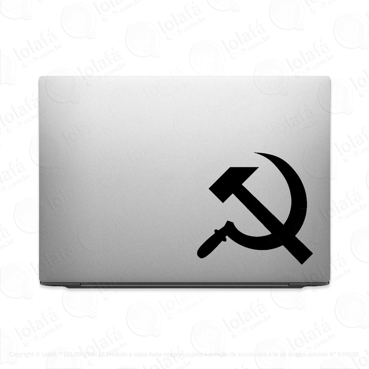 adesivo tablet notebook comunismo foice martelo macbook mod:2033