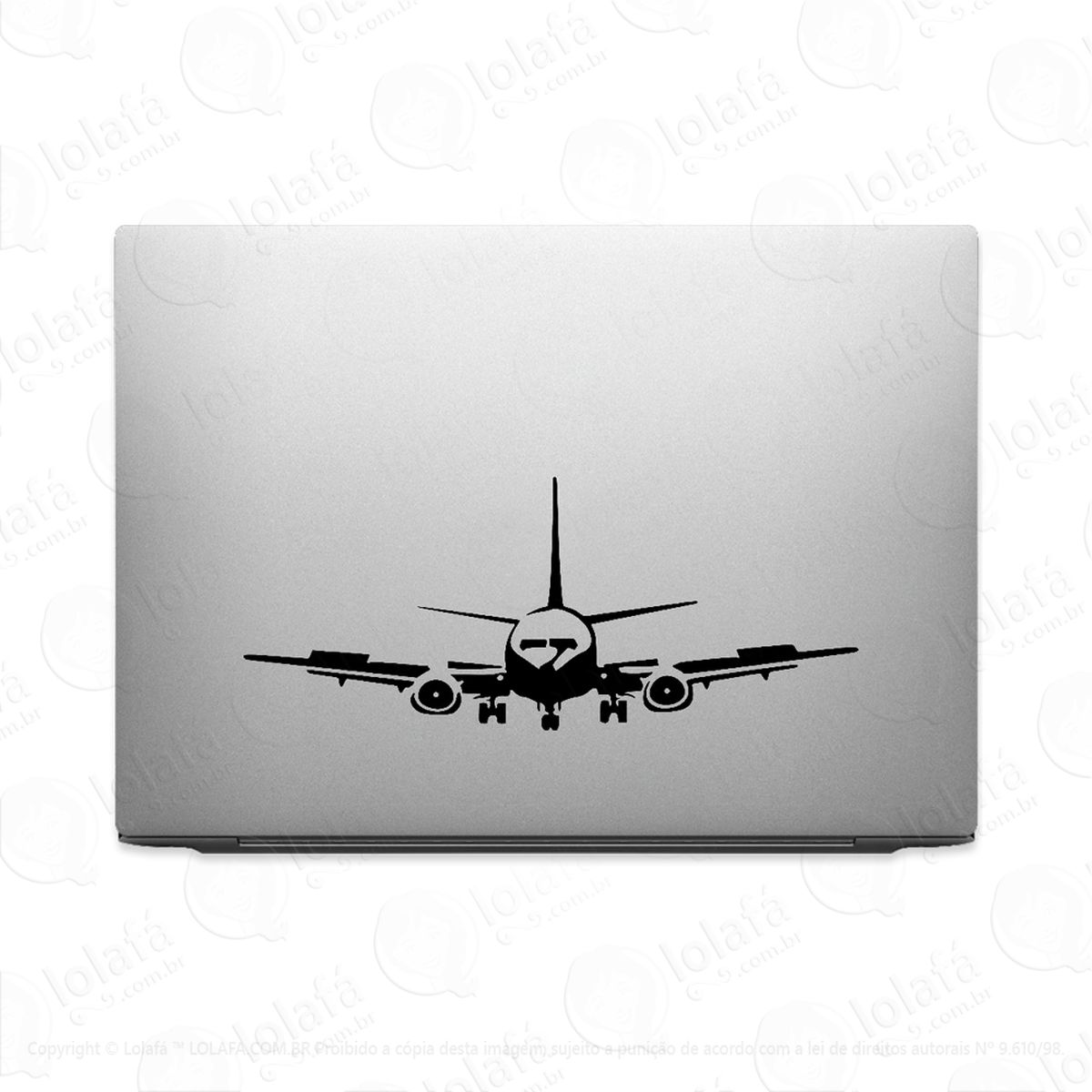 adesivo para notebook avião boeing 737 mod:2054