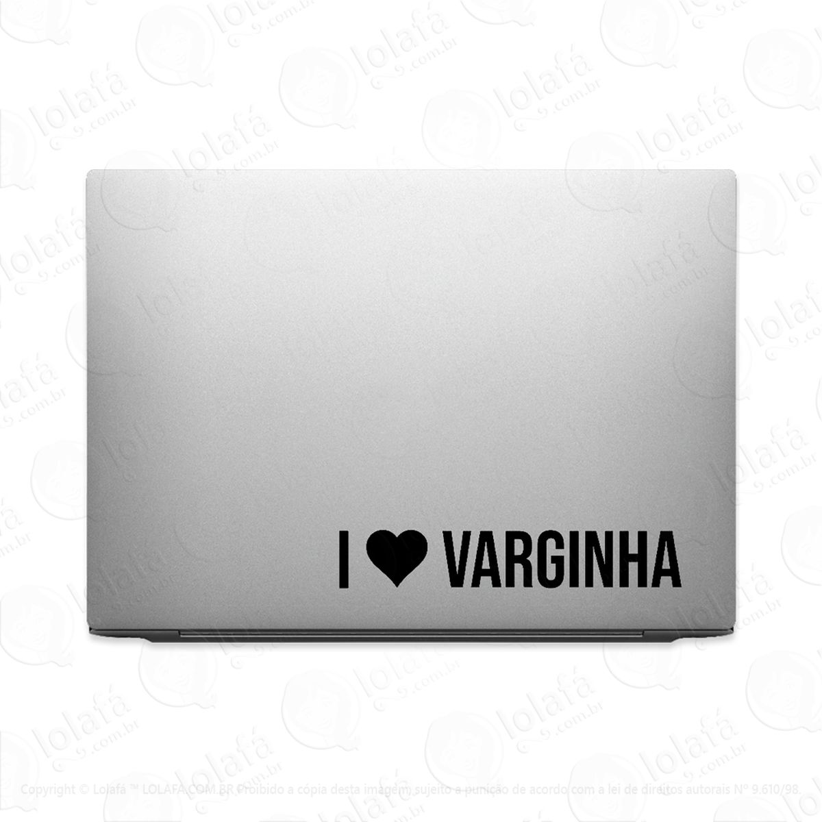 adesivo para notebook eu amo varginha - i love mod:2058