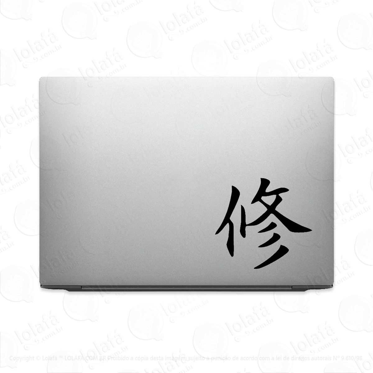 adesivo tablet notebook pc disciplina kanji japonês mod:2086