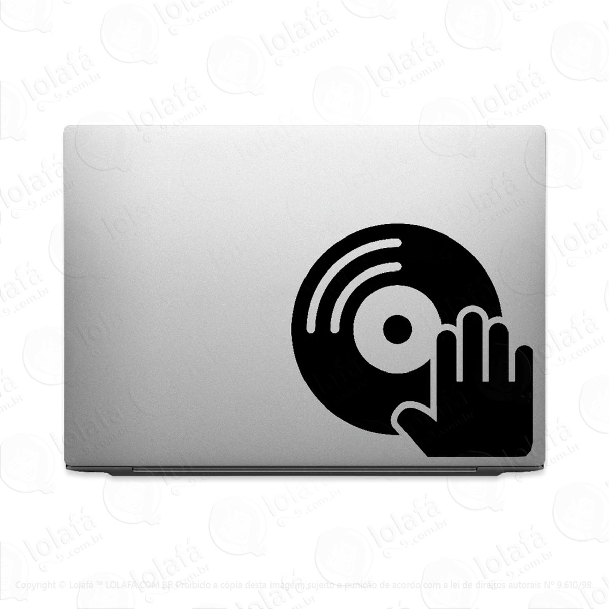 adesivo para notebook disc jockey música dj mod:2114