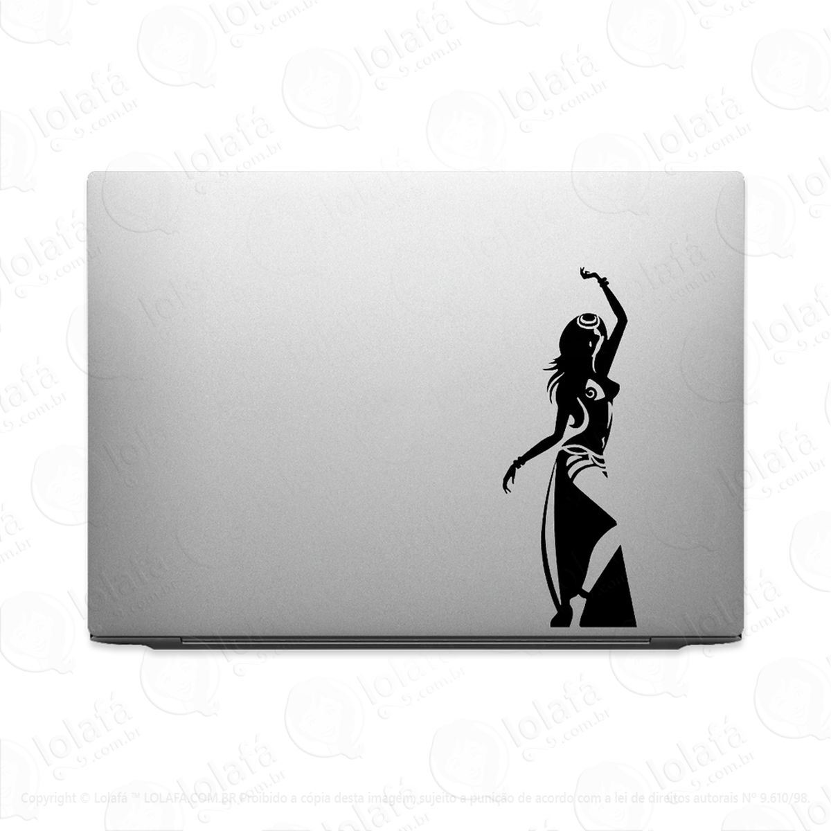 adesivo tablet notebook pc mulher em dança do ventre mod:2138