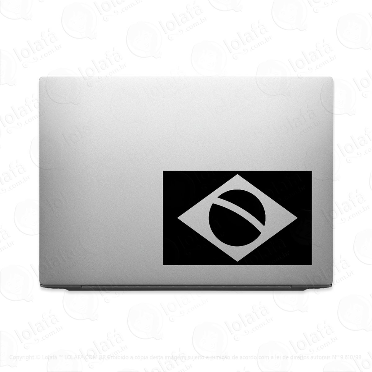 adesivo tablet notebook pc bandeira de brasil decal mod:2139