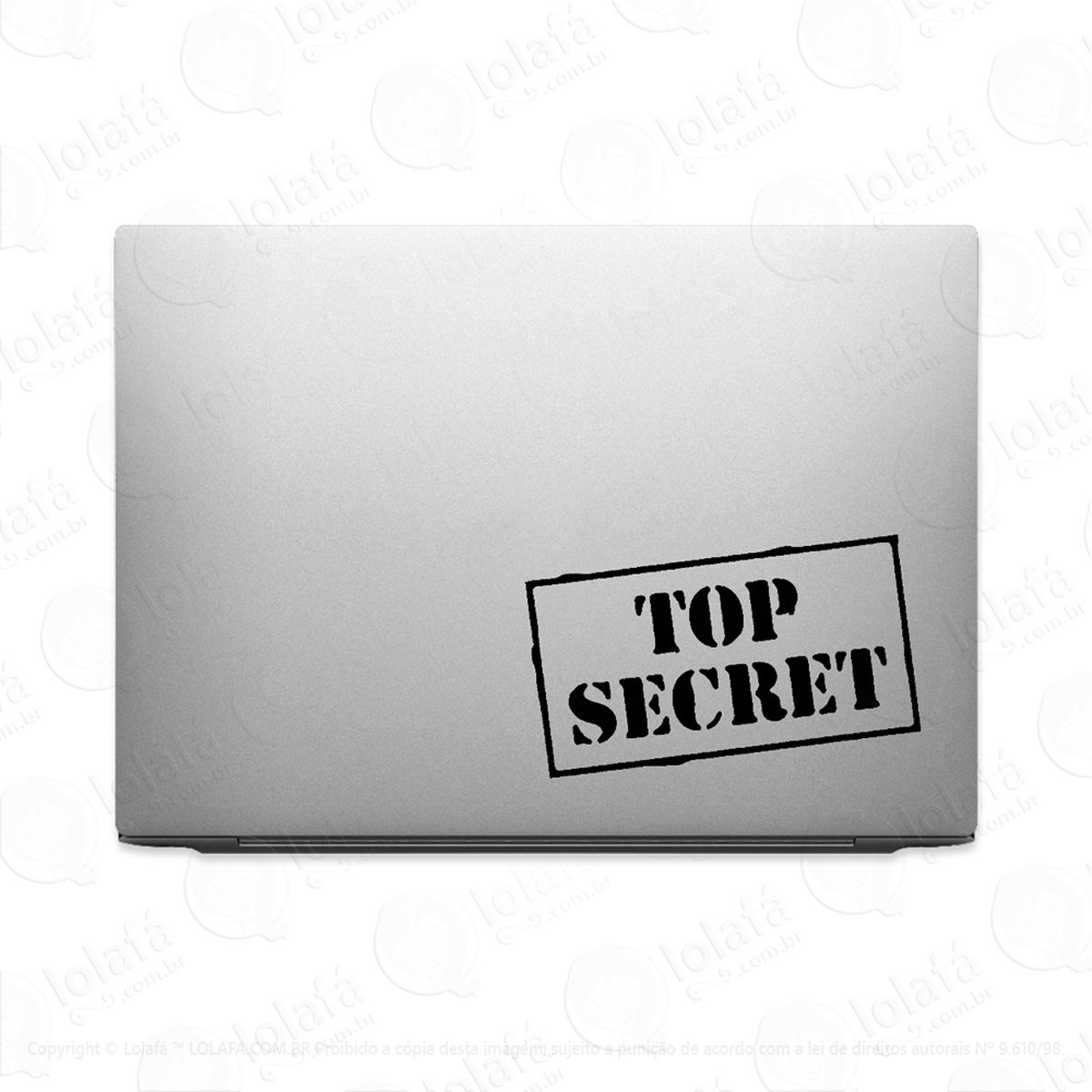 adesivo para notebook top secret - ultra sigiloso mod:2184