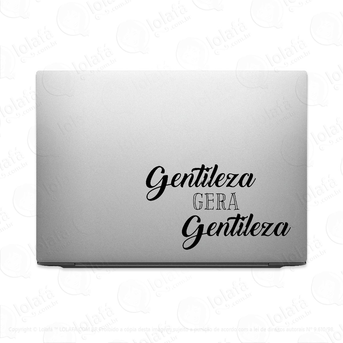 adesivo para notebook gentileza gera gentileza mod:2193