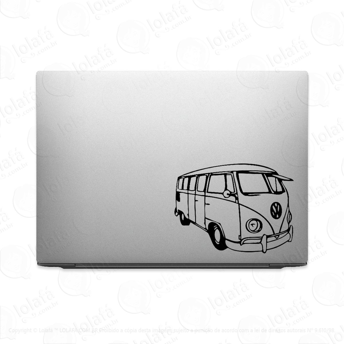 adesivo tablet notebook pc volkswagen  kombi vw mod:2221