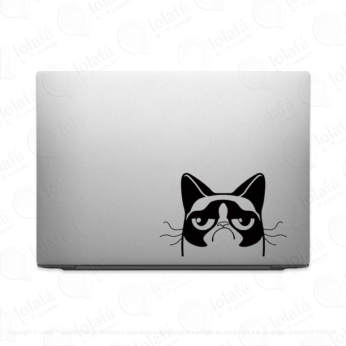 adesivo para notebook gato mal humorado - grumpy cat mod:2224