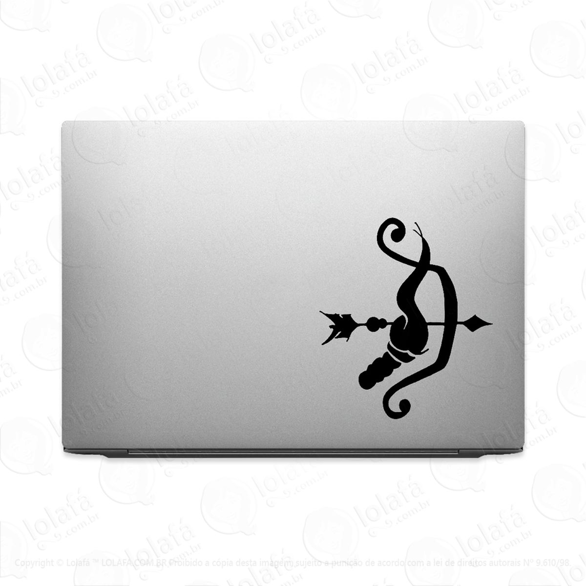 adesivo para notebook oxóssi umbanda candomblé orixá mod:2226