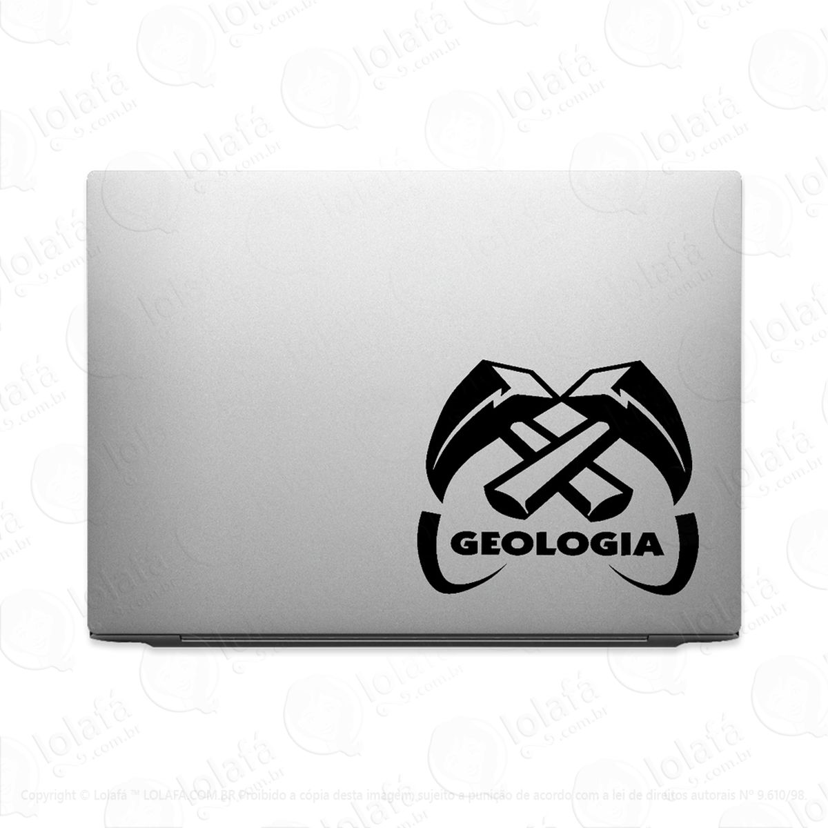 adesivo para notebook profissão geologia curso mod:2236