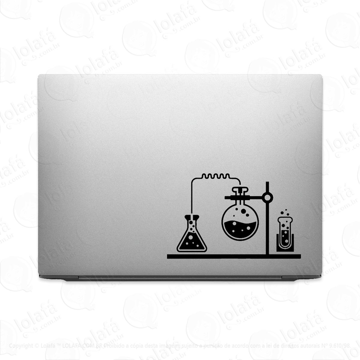 adesivo tablet notebook pc laboratório de química mod:2251