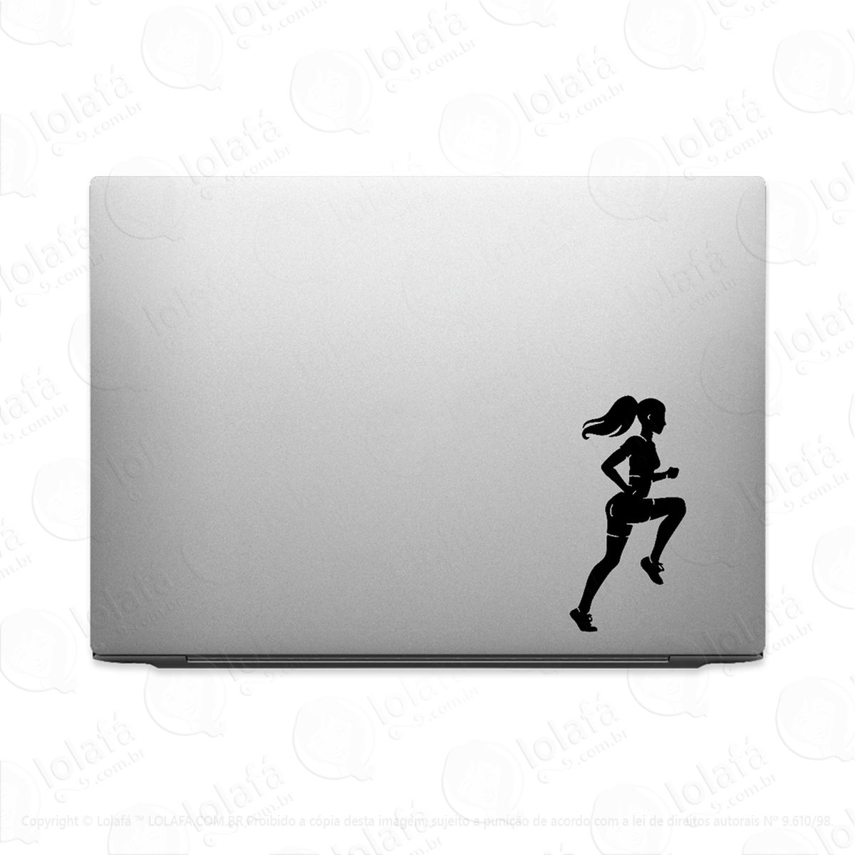 adesivo tablet notebook pc corrida menina run mod:2270