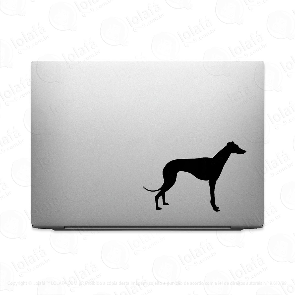 adesivo tablet notebook pc cachorro raça whippet mod:2279