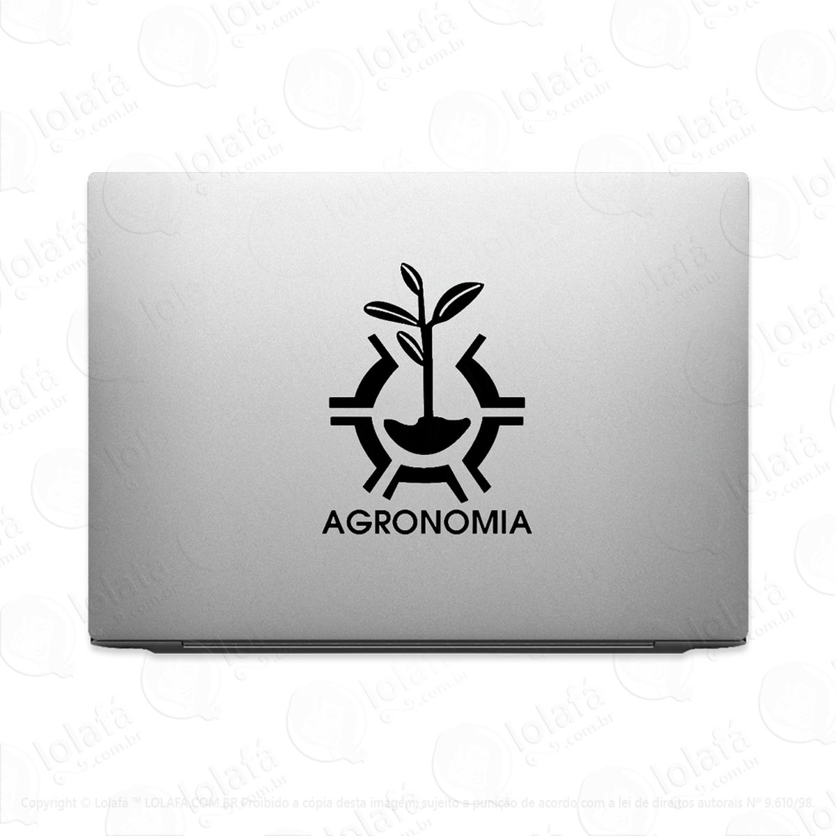 adesivo de notebook curso agronomia mod:2289