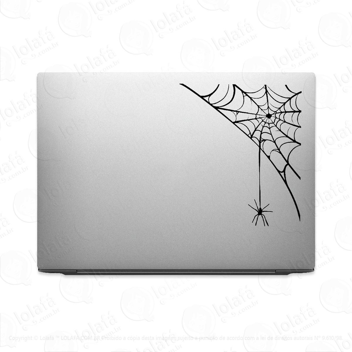 adesivo para notebook teia de aranha mod:2309