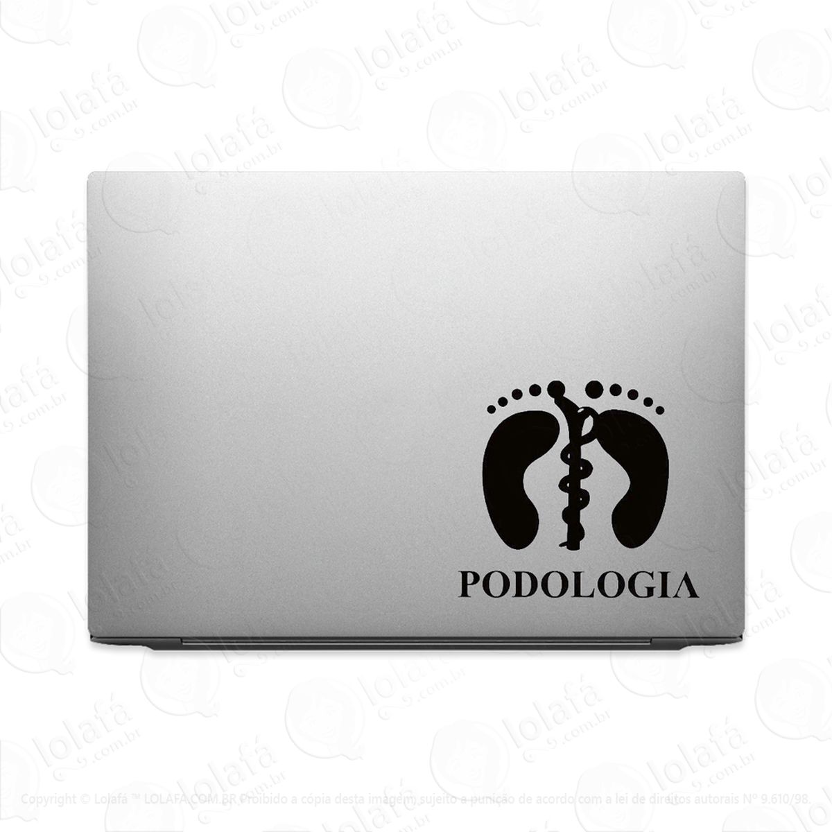 adesivo para notebook profissão podologia mod:2311