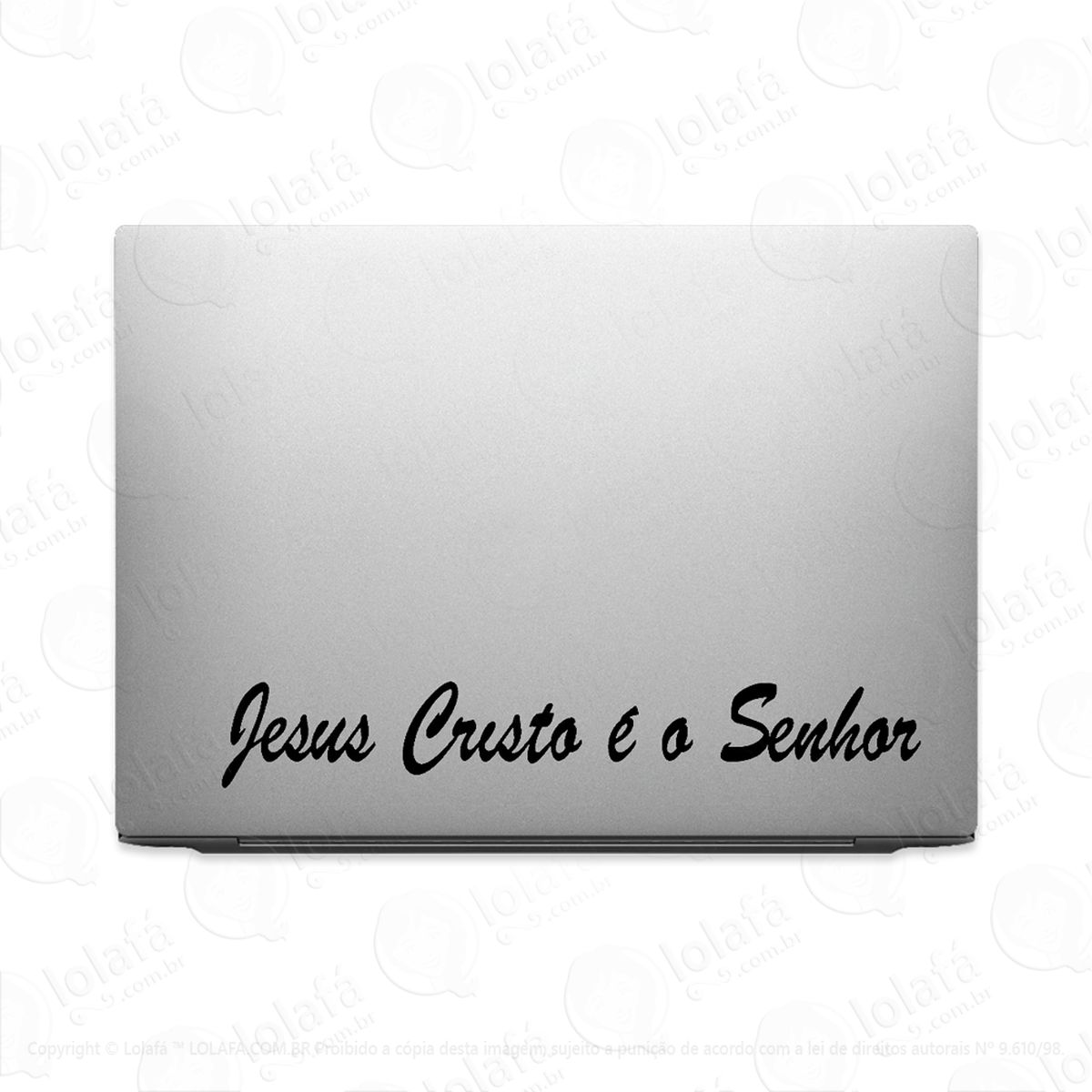 adesivo tablet notebook pc frase jesus cristo É o senhor mod:2316