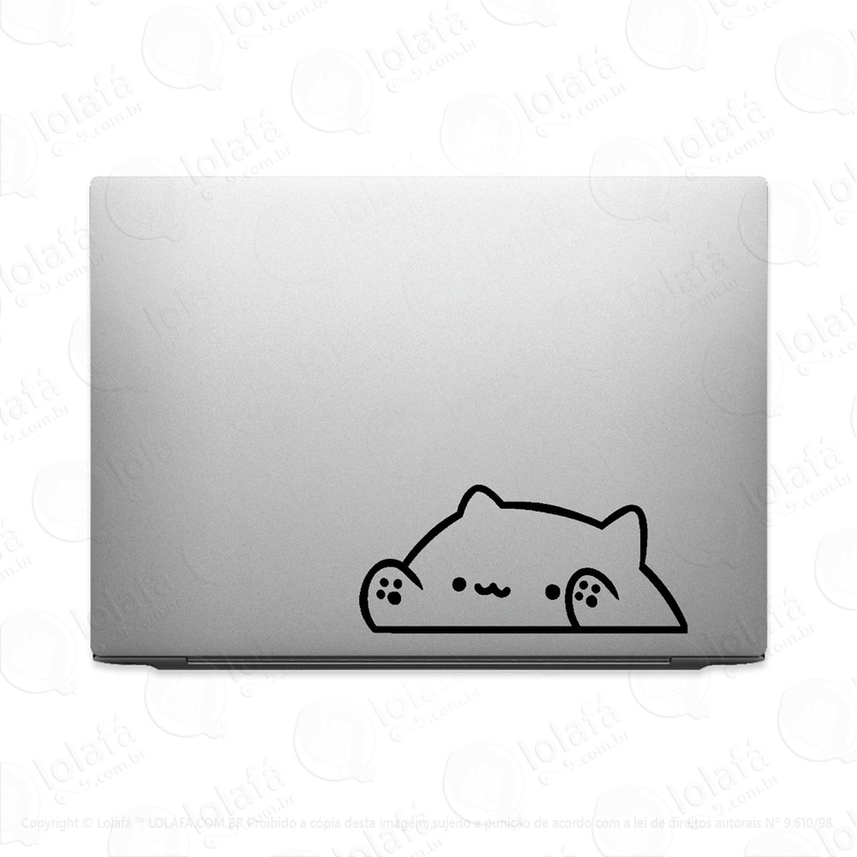 adesivo tablet notebook pc bongo cat meme gato mod:2321