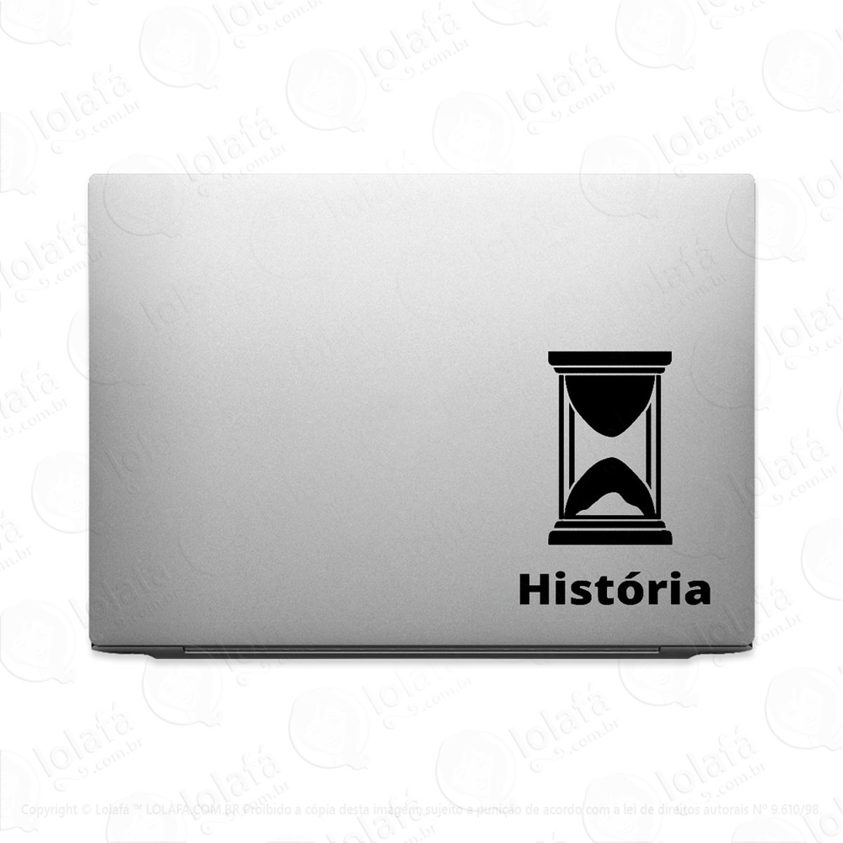 adesivo para notebook história curso faculdade mod:2330