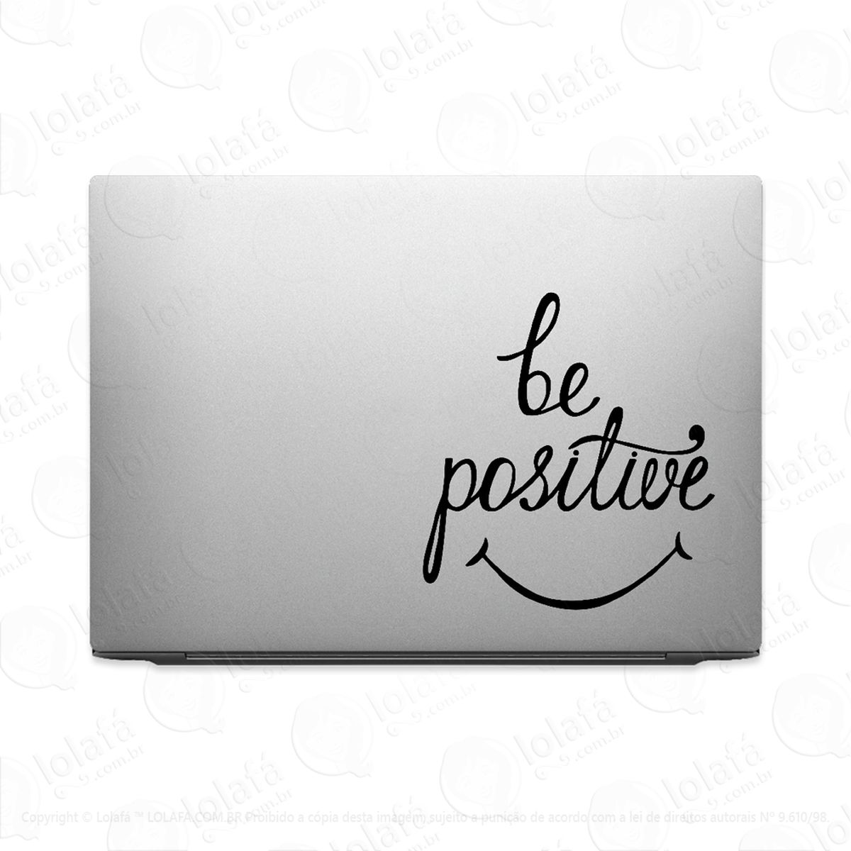 adesivo para notebook sorriso - seja positivo mod:2350