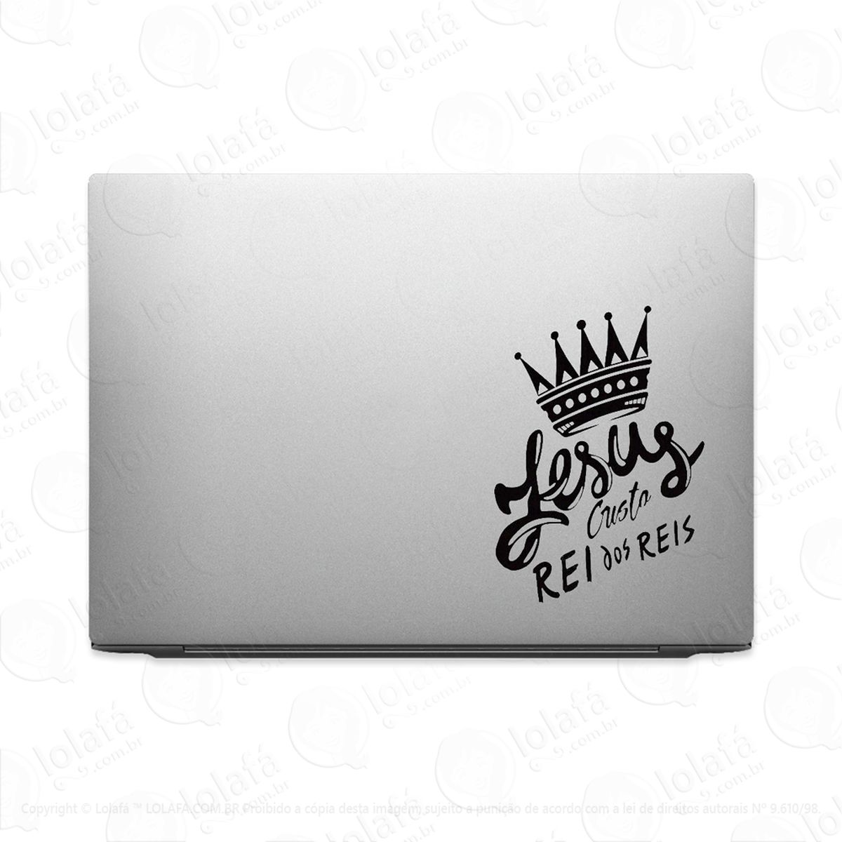 adesivo tablet notebook pc jesus cristo rei dos reis mod:2357