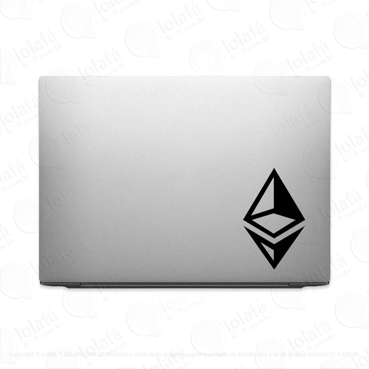 adesivo tablet notebook bitcoin ethereum coin moeda macbook mod:2358