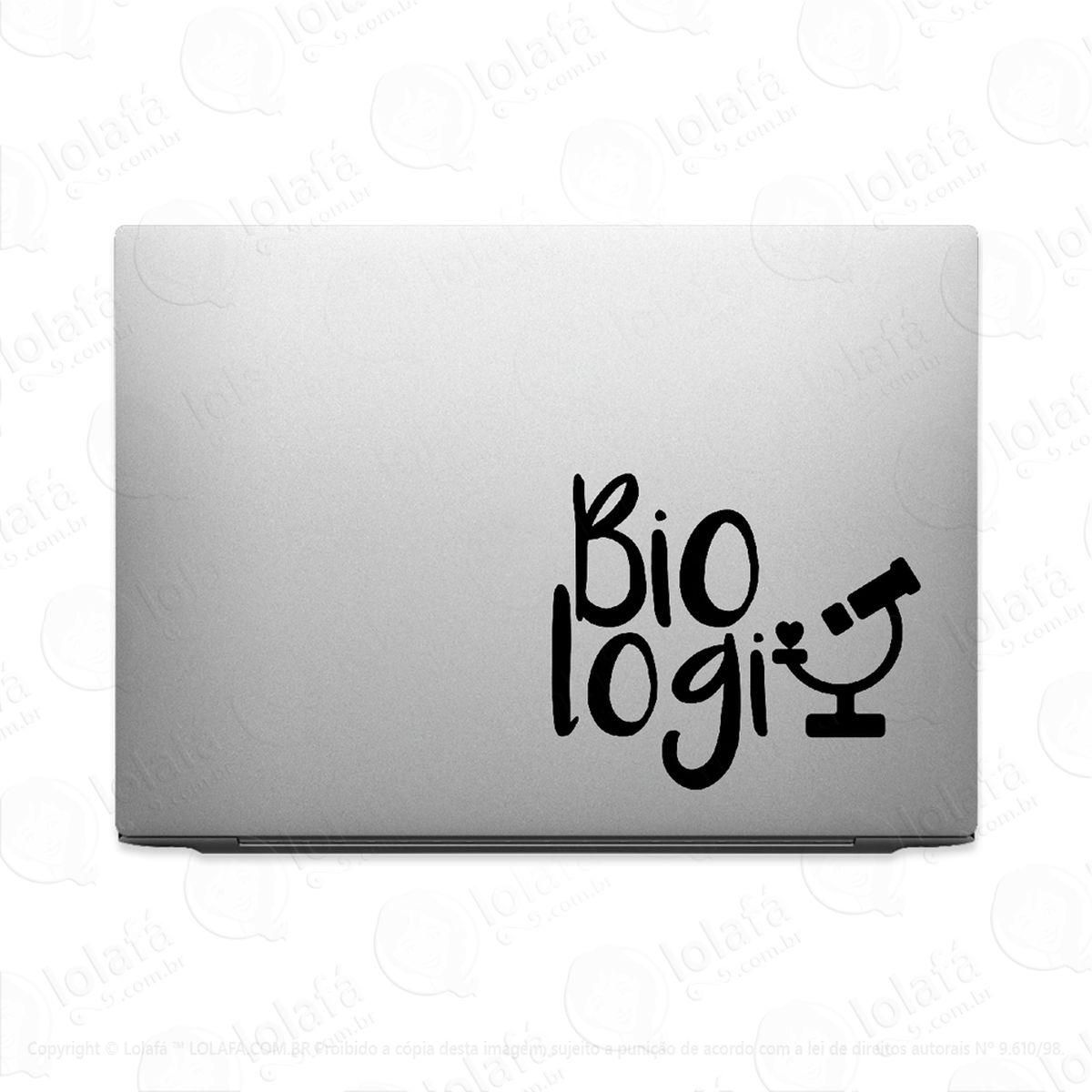 adesivo tablet notebook pc biologia profissão biólogo mod:2371