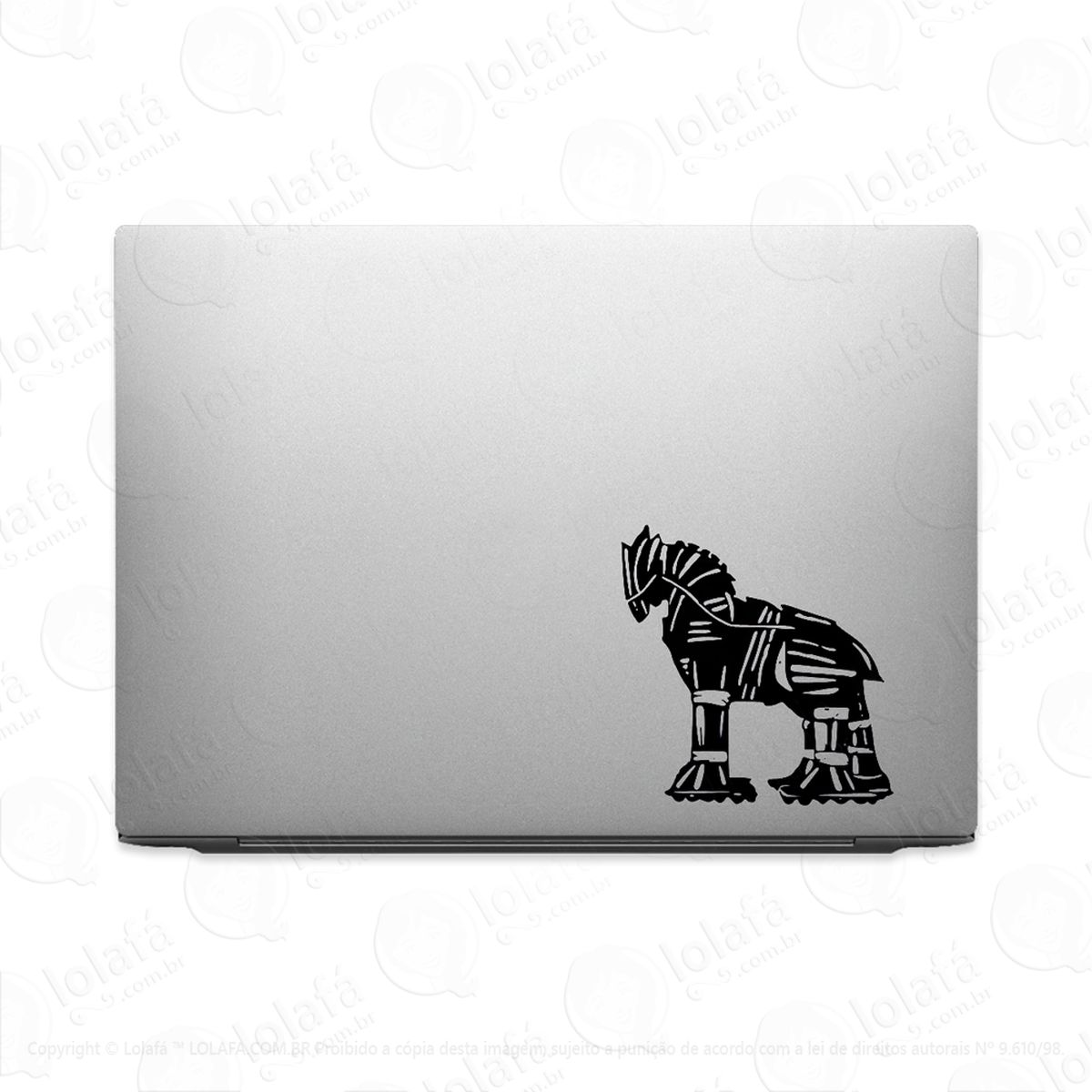 adesivo para notebook estátua cavalo de tróia mod:2437