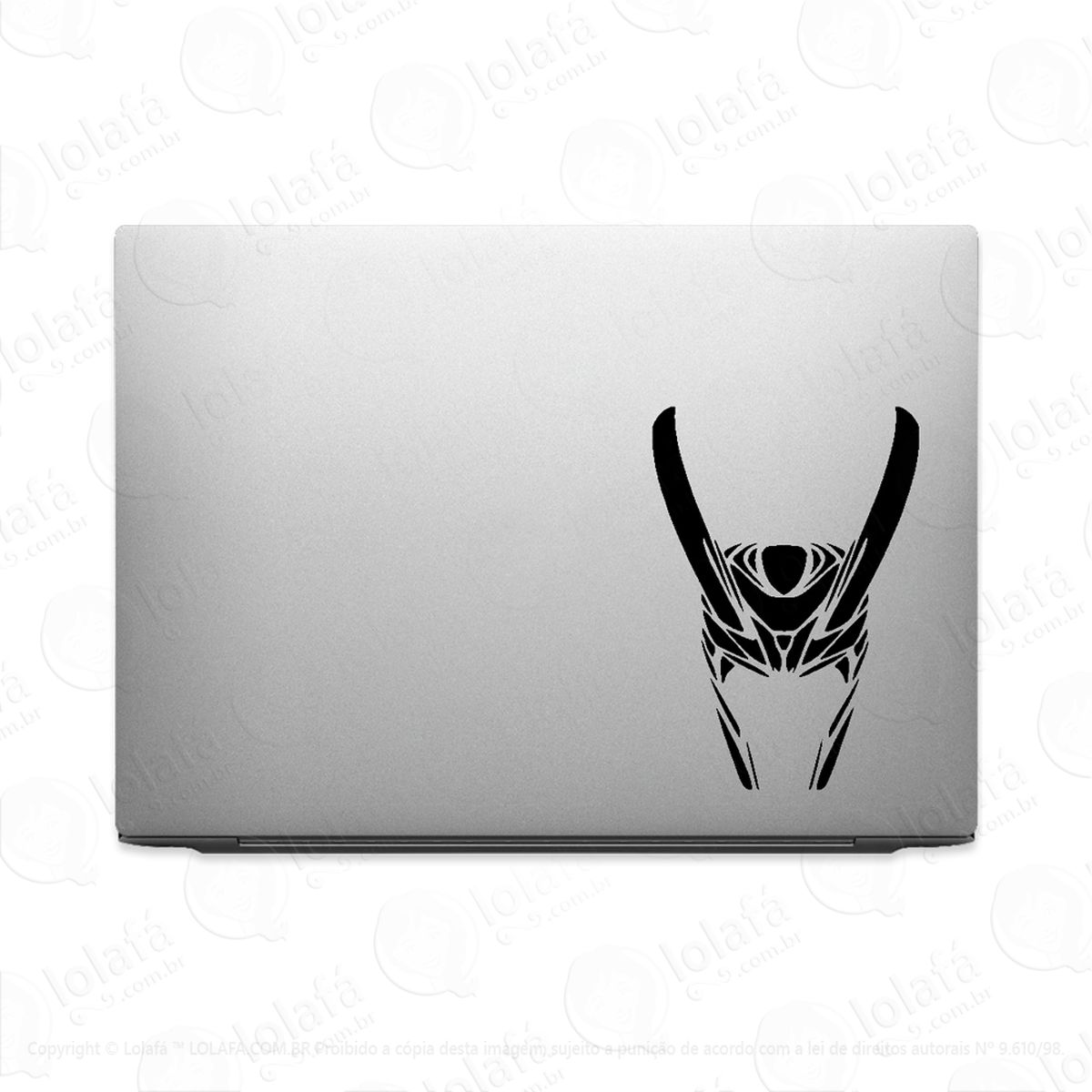 adesivo para notebook capacete deus loki mod:2438